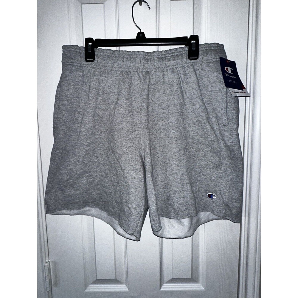 Champion Shorts New Extra Large Grey Soft Cotton Sweat Pants Athletic Casual XL